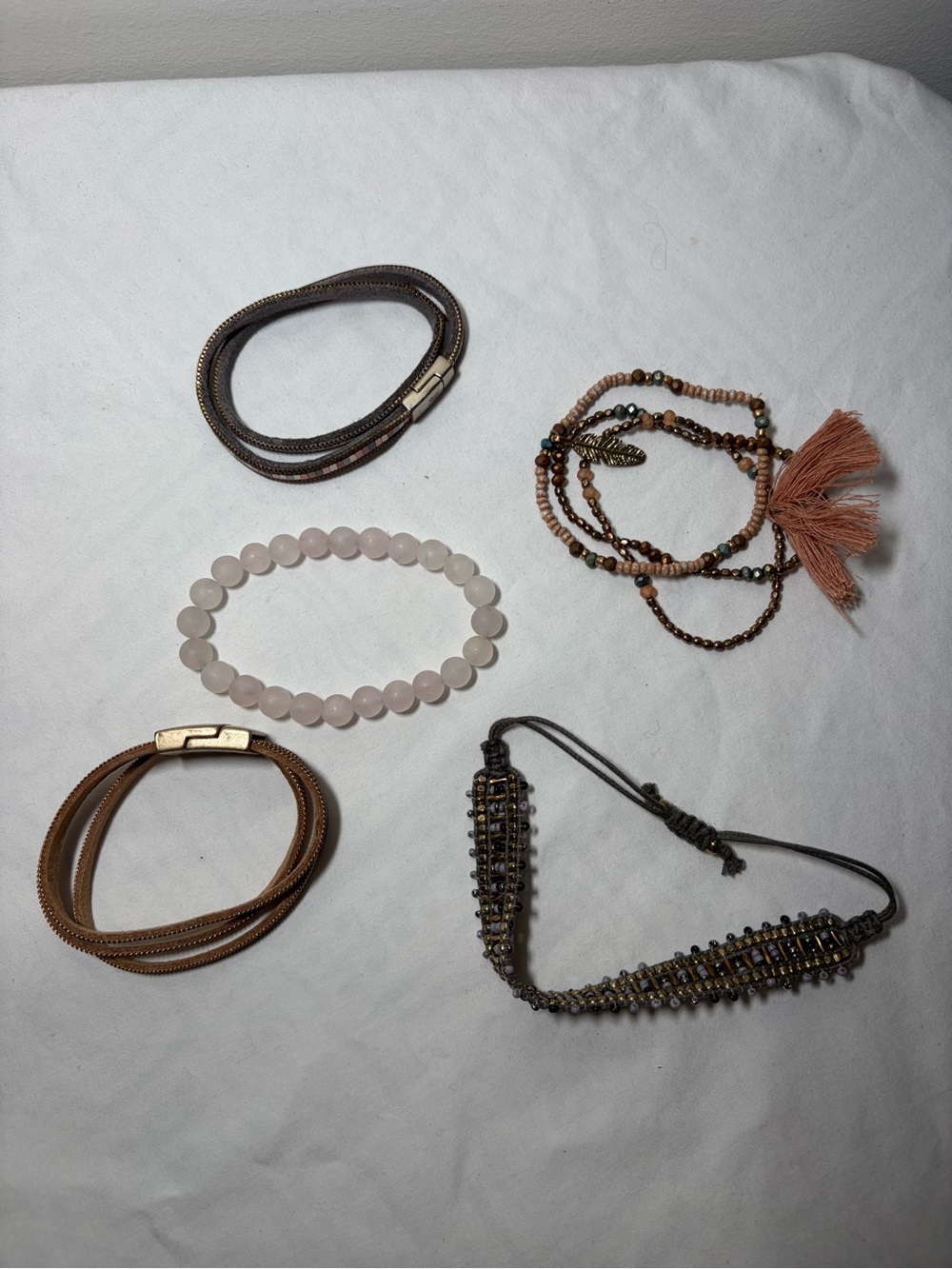 Bohemian Style Bracelets Lot of 5